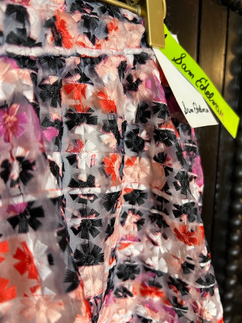Floral Multicolor A-Line Women's Skirt - Picture 2 of 9
